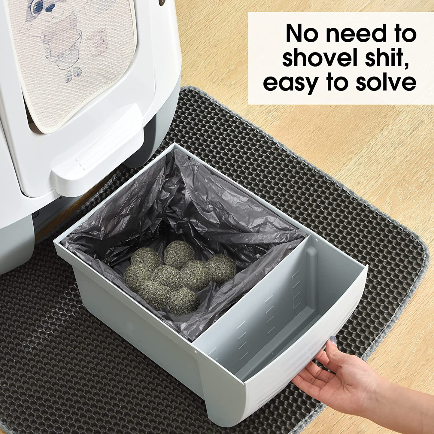 Pet Poop Bags, Pet Daddy Cat Litter Box Liners, Extra Thick and Strong Drawstring Cat Litter Box Bags , 10 Pet Poop Bags per Roll, Each Larbage Bag Measures 20 X 18 Inches(4 Packs) Animals & Pet Supplies > Pet Supplies > Cat Supplies > Cat Litter Box Liners Pet daddy