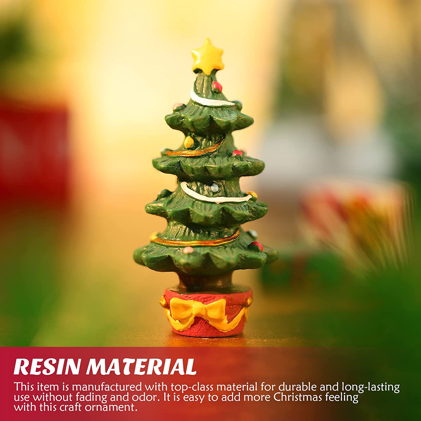 Balacoo 1 Set Christmas Aquarium Decoration Xmas Tree Figure Present Box Miniature Resin Micro Landscape Ornaments for Holiday Fish Tank Supplies Table Decor Animals & Pet Supplies > Pet Supplies > Fish Supplies > Aquarium Decor balacoo