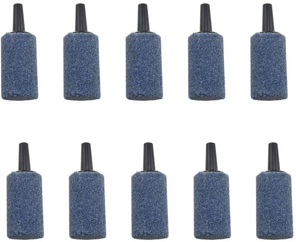 Hao Pro Air Stone Cylinder Provide Aeration Equal Bubbles Distribution Mineral Bubble Diffuser Airstones Multi Function for Aquarium Tank Air Pump Hydroponics Animals & Pet Supplies > Pet Supplies > Fish Supplies > Aquarium Air Stones & Diffusers Hao Pro 1inch Gray 10pcs