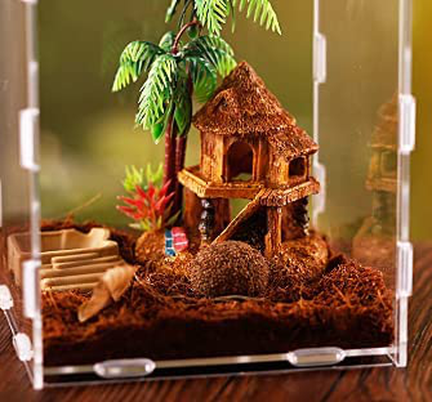 AWANBB Reptile Habitat-Insect Feeding Box for Reptiles and Amphibians, 12X12X20Cm Acrylic Reptile Transparent Breeding Case for Spide, Lizard, Scorpion, Centipede, Horned Frog, Beetle Animals & Pet Supplies > Pet Supplies > Reptile & Amphibian Supplies > Reptile & Amphibian Habitats AWANBB