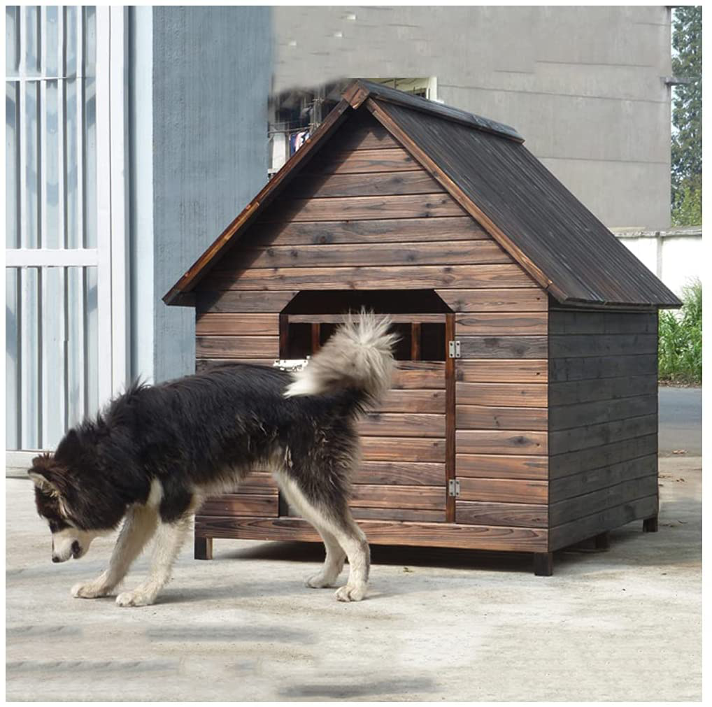 TYX Dog Kennels for Outside, Dog House Wood Outdoor Dog Kennels Dog Cage Kennel Villa, for Small Medium Large Animals Weatherproof,17.71In×22.04In×18.89In Animals & Pet Supplies > Pet Supplies > Dog Supplies > Dog Houses TYX