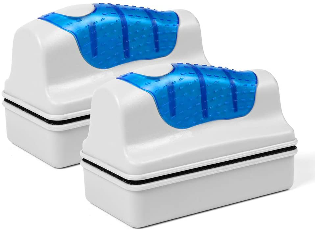 Datoo Aquarium Cleaner Fish Tank Glass Cleaner Algae Cleaner Scraper Magnetic Scrubber Algae Clean Brush, 1 Yr Warranty Animals & Pet Supplies > Pet Supplies > Fish Supplies > Aquarium Cleaning Supplies DaToo L (2pcs)
