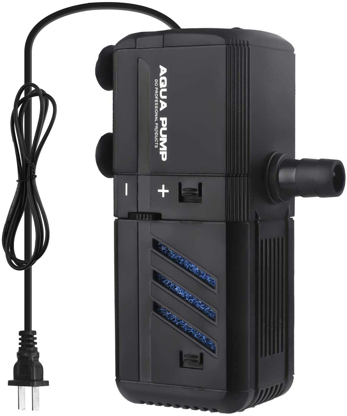 NO.17 Submersible Aquarium Internal Filter, Adjustable Fish Tank Filter with Water Pump for Fish Tank Animals & Pet Supplies > Pet Supplies > Fish Supplies > Aquarium Filters NO.17 132GPH, 6W