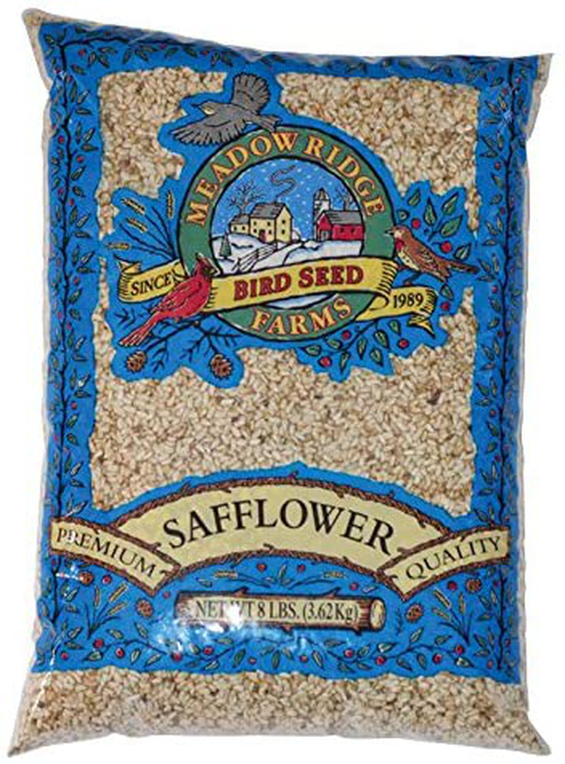 Meadow Ridge Farms Safflower Bird Feed Animals & Pet Supplies > Pet Supplies > Bird Supplies > Bird Food Meadow Ridge Farms 8 Pound (Pack of 1)