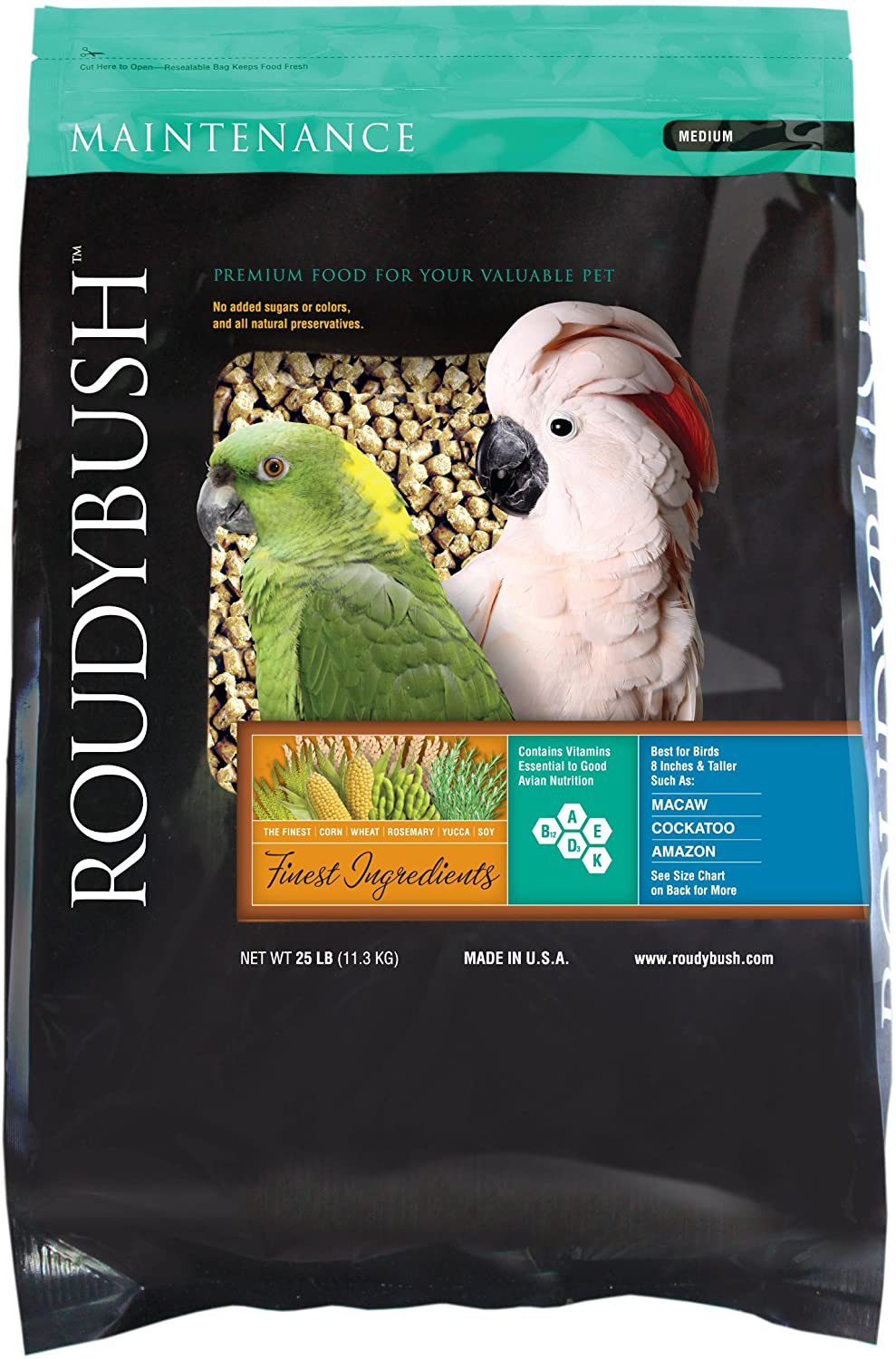Roudybush Daily Maintenance Bird Food, Medium, 25-Pound Animals & Pet Supplies > Pet Supplies > Bird Supplies > Bird Food RoudyBush