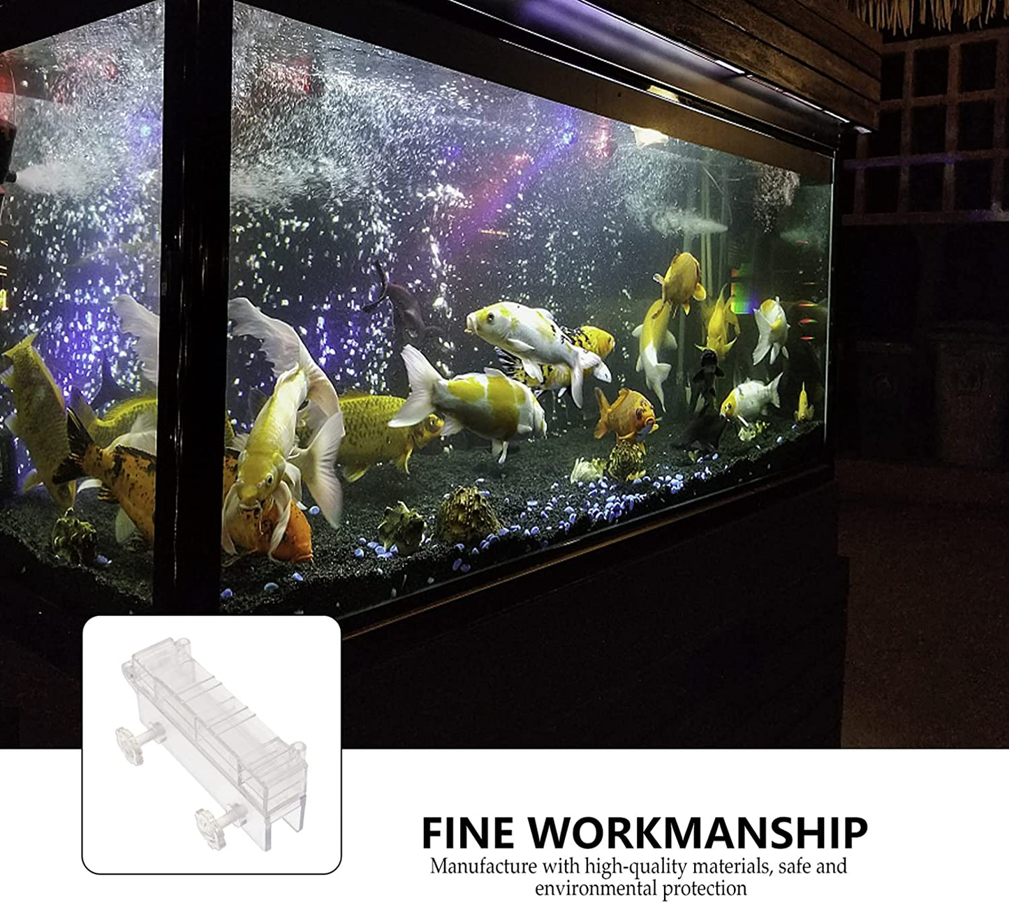 Balacoo 2 PCS Aquarium Light Stand Hanging Acrylic Fish Tank LED Light Holder Lamp Fixtures Support Stands Box Fish Tank Lighting Tools Bracket,Transparent,V1Z49L16Mt2X9096C40Xym,12X4.8X2.6Cm Animals & Pet Supplies > Pet Supplies > Fish Supplies > Aquarium Lighting balacoo