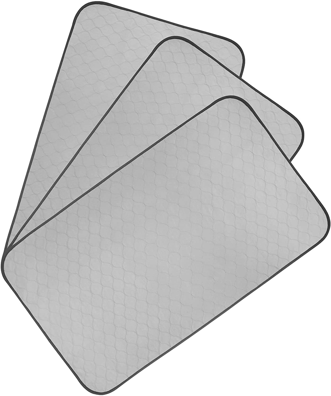 Pet Magasin Highly Absorbent Reusable Washable Pet Training Pads with Waterproof Bottom (Pack of 3) Grey Fit Standard Cage… Animals & Pet Supplies > Pet Supplies > Dog Supplies > Dog Diaper Pads & Liners Pet Magasin 46x27 Inch (Pack of 3)