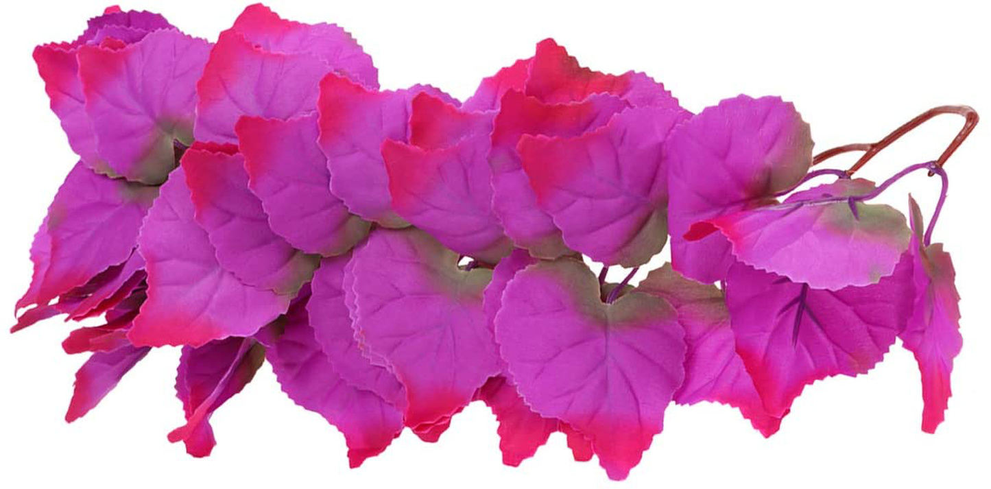 Balacoo Reptile Terrarium Plant Resin Hanging Vine Fish Tank Fake Plant DIY Amphibians Habitat Decor for Bearded Dragons Lizards Geckos Snake Pets(Rosy) Animals & Pet Supplies > Pet Supplies > Reptile & Amphibian Supplies > Reptile & Amphibian Habitats balacoo Rosy