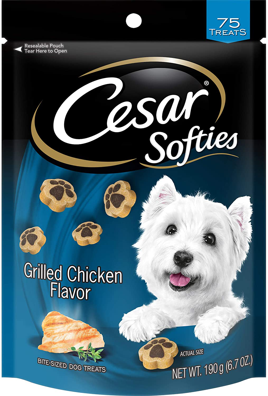 Cesar Softies Dog Treats Animals & Pet Supplies > Pet Supplies > Dog Supplies > Dog Treats Cesar Softies Chicken (8) 6 Ounce. Pouch
