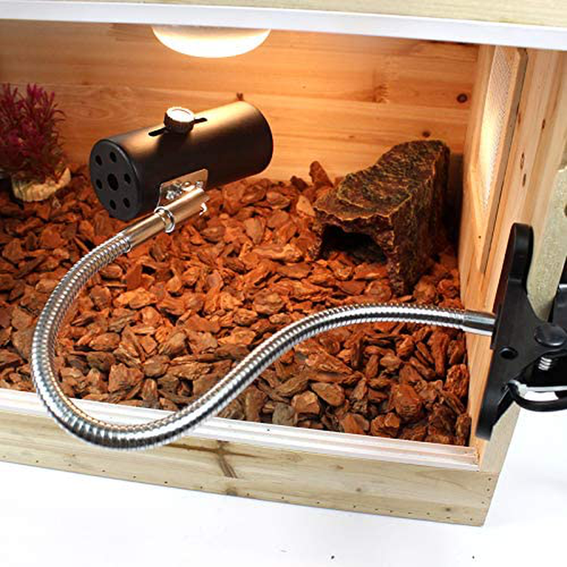 OMAYKEY 2 Pack Reptile Lamp Fixture Holder Clamp with 3-Pcs 50W UVA + UVB Full Spectrum Sun Lamp Sunbathe Heat Bulb, Upgraded Lengthened Adjustable Stand & Socket, for Pet Habitat Heat Light Bulbs Animals & Pet Supplies > Pet Supplies > Reptile & Amphibian Supplies > Reptile & Amphibian Habitat Heating & Lighting OMAYKEY