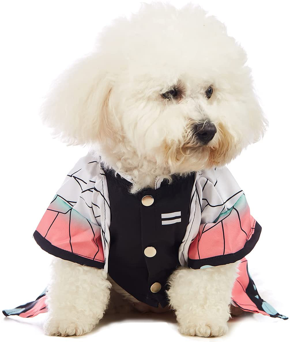 Coomour Dog Costume Pet Clothes Cat Cosplay Outfits Funny Small Dog Costumes Animals & Pet Supplies > Pet Supplies > Cat Supplies > Cat Apparel Coomour White Small (Chest:18")