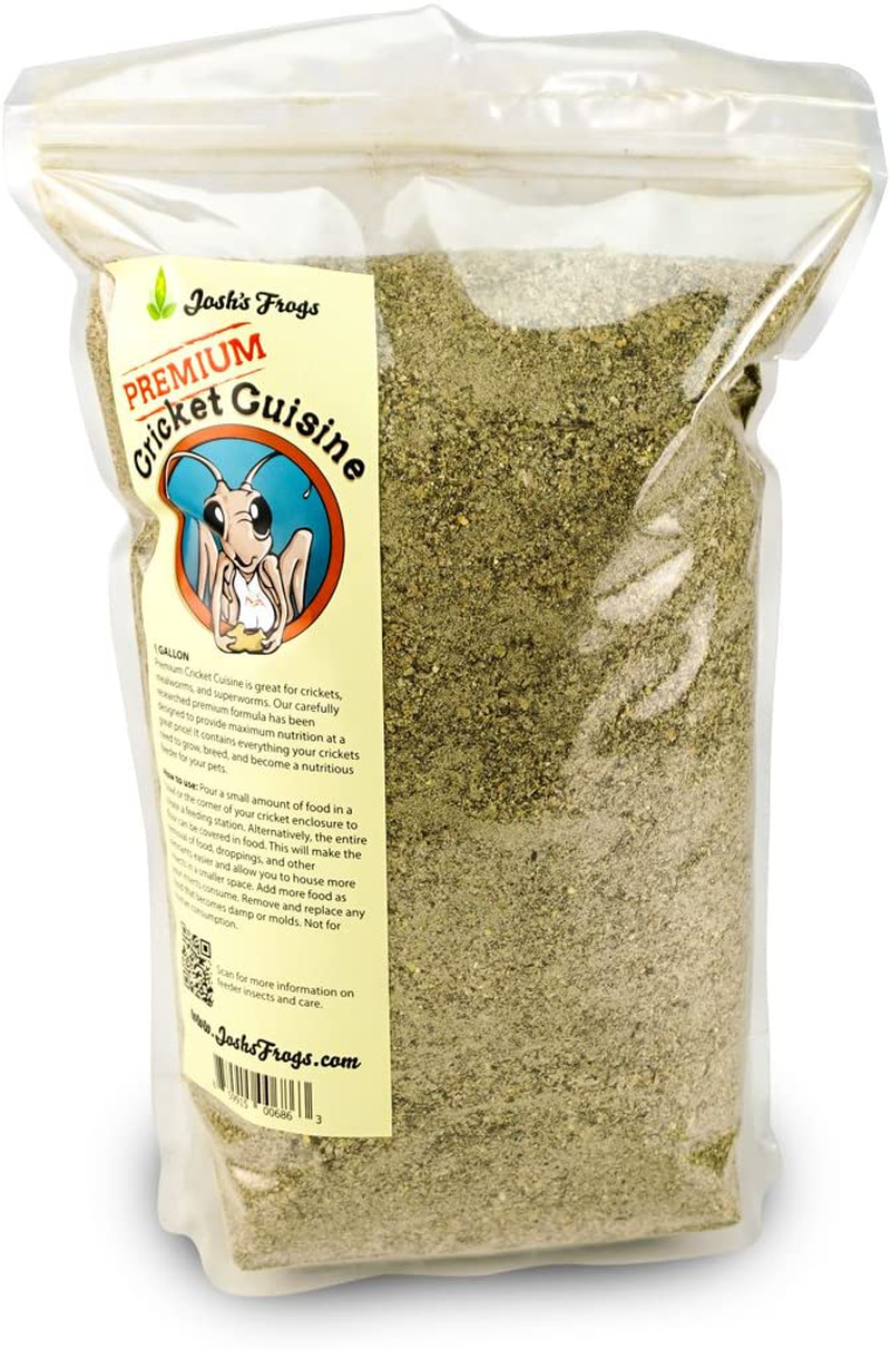 Josh'S Frogs Premium Cricket Cuisine Cricket Gutloading Food Animals & Pet Supplies > Pet Supplies > Reptile & Amphibian Supplies > Reptile & Amphibian Food Josh's Frogs 128 Fl Oz (Pack of 1)