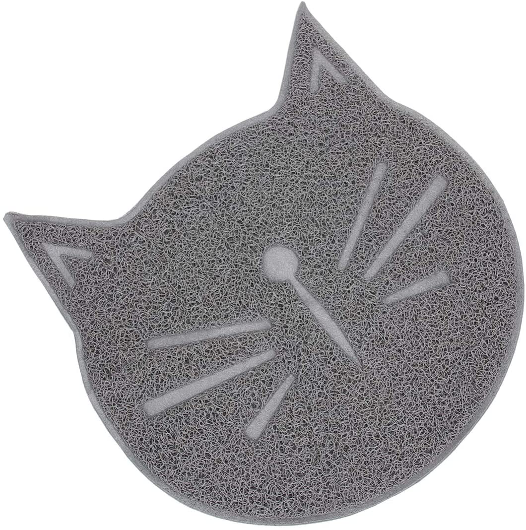 Totority Cat Litter Mat Litter Trapping Mat Scratching Pads for Cat Litter Box Mat Scatter Control Household Animals & Pet Supplies > Pet Supplies > Cat Supplies > Cat Litter Box Mats Totority Grey