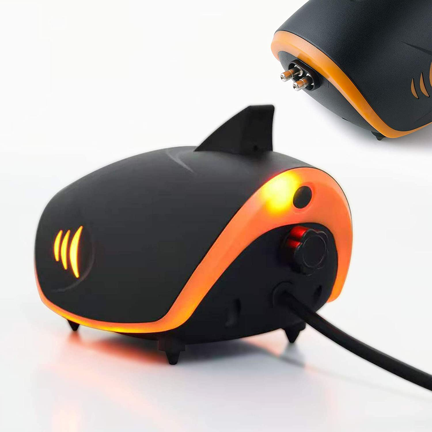 HITOP Powerful Aquarium Air Pump, 2-Outlets 110GPH Aquarium Aerator, Adjustable Fish Tank Air Pump with Accessories, for 20-200 Gallon Tank Animals & Pet Supplies > Pet Supplies > Fish Supplies > Aquarium Filters HITOP 4W with Decor-LED