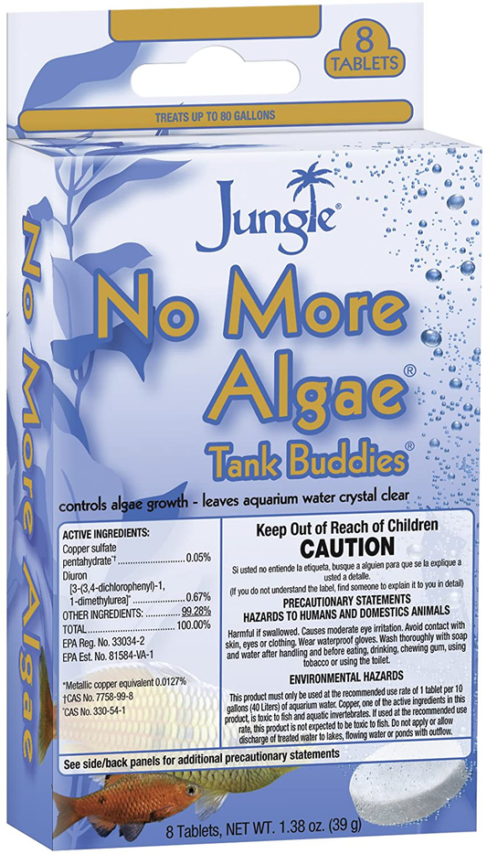 Jungle TB620W Tank Buddies No More Algae Water Clarifier Tablets, 8-Count Animals & Pet Supplies > Pet Supplies > Fish Supplies > Aquarium Cleaning Supplies Jungle   