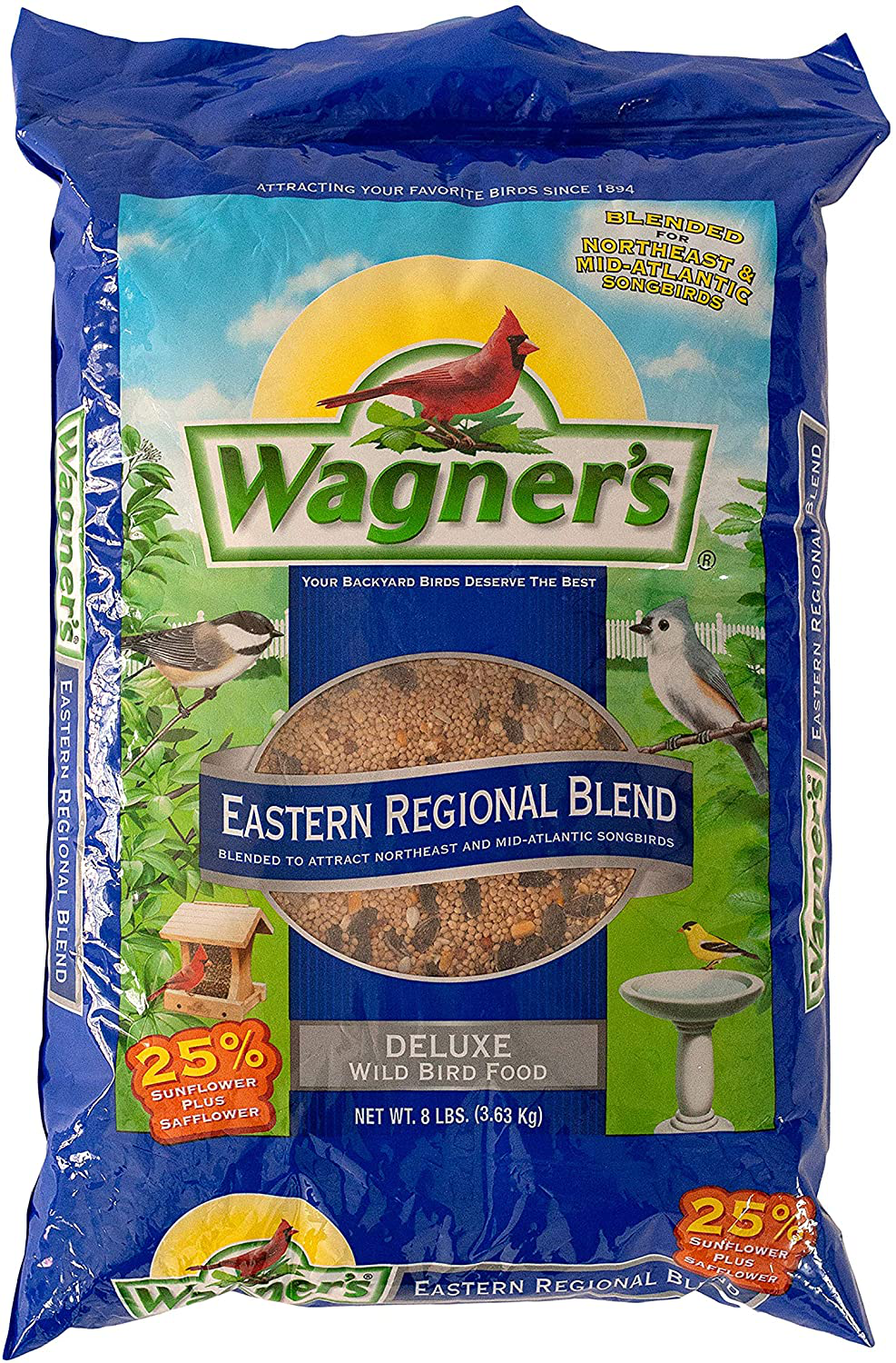 Wagner'S 62004 Eastern Regional Wild Bird Food, 20-Pound Bag Animals & Pet Supplies > Pet Supplies > Bird Supplies > Bird Food Wagner's Food 8-Pound Bag