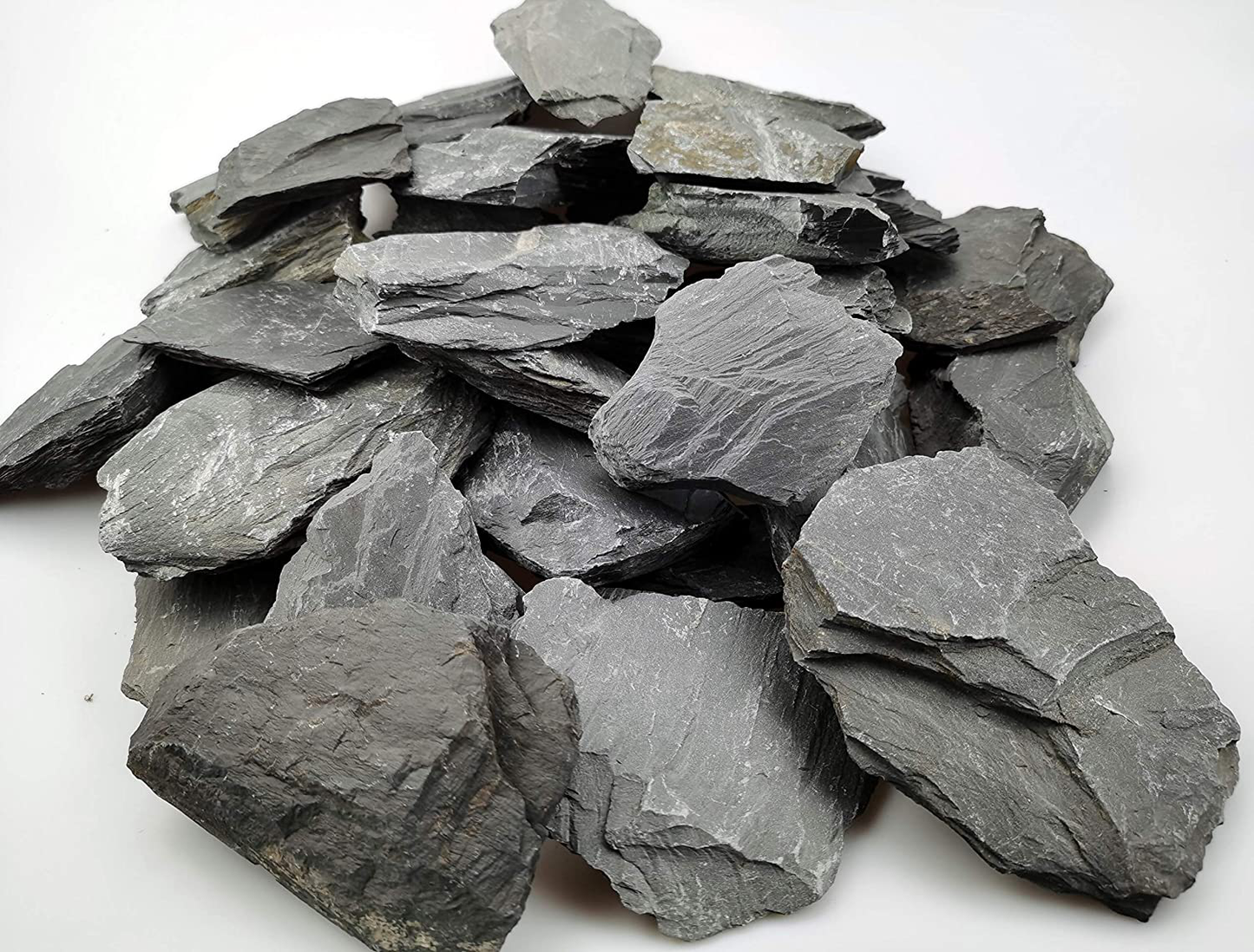 Voulosimi Natural Slate Rocks Stone Perfect Rocks Seiryu Rock for Aquariums, Landscaping Model,Amphibian Enclosures Animals & Pet Supplies > Pet Supplies > Fish Supplies > Aquarium Decor Voulosimi 10 Pound Slate 1-3in