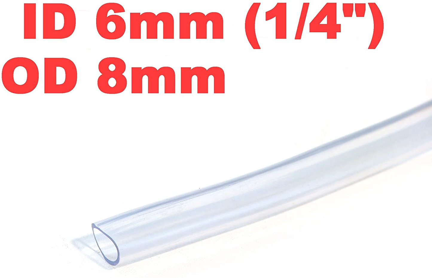 Siny ID 1/4" / OD 5/16" 100 Ft 30 Meter PVC Clear Hose Tubing Aquarium Air Tube Pond Garden Water Delivery Animals & Pet Supplies > Pet Supplies > Fish Supplies > Aquarium & Pond Tubing siny