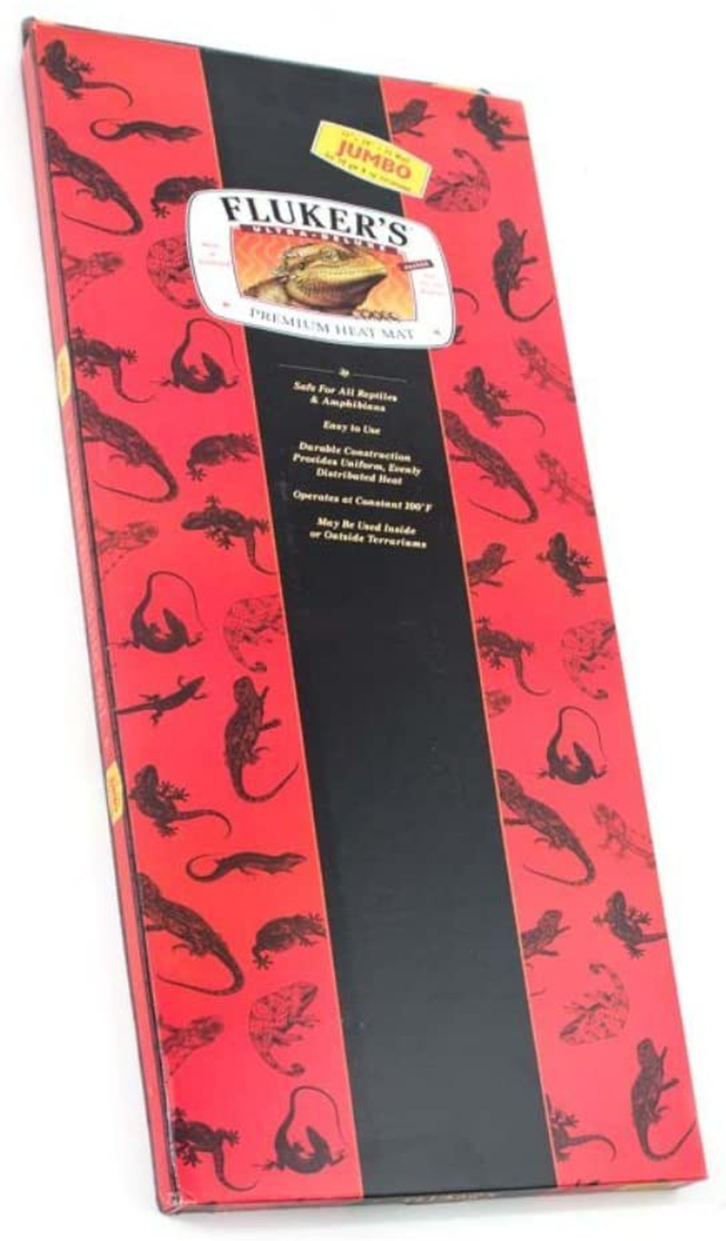 Fluker'S Heat Mat for Reptiles and Small Animals Animals & Pet Supplies > Pet Supplies > Reptile & Amphibian Supplies > Reptile & Amphibian Substrates Fluker's Jumbo (29x11-Inch, 35-Watts)