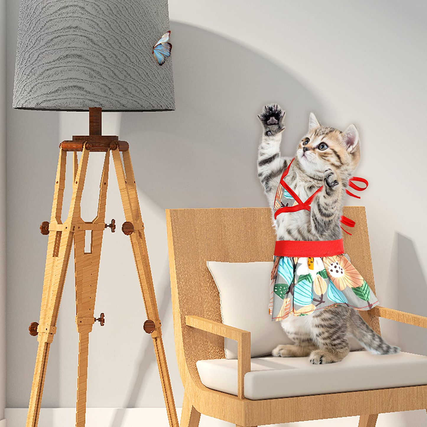 Dog Bikini Swimsuit, Pet Bikini Swimming Dress Puppy Bathing Suit Stylish Beach Swimsuit Cat Costumes Pet Clothes for Dog Cat Summer Clothes(S) Animals & Pet Supplies > Pet Supplies > Cat Supplies > Cat Apparel lehorra