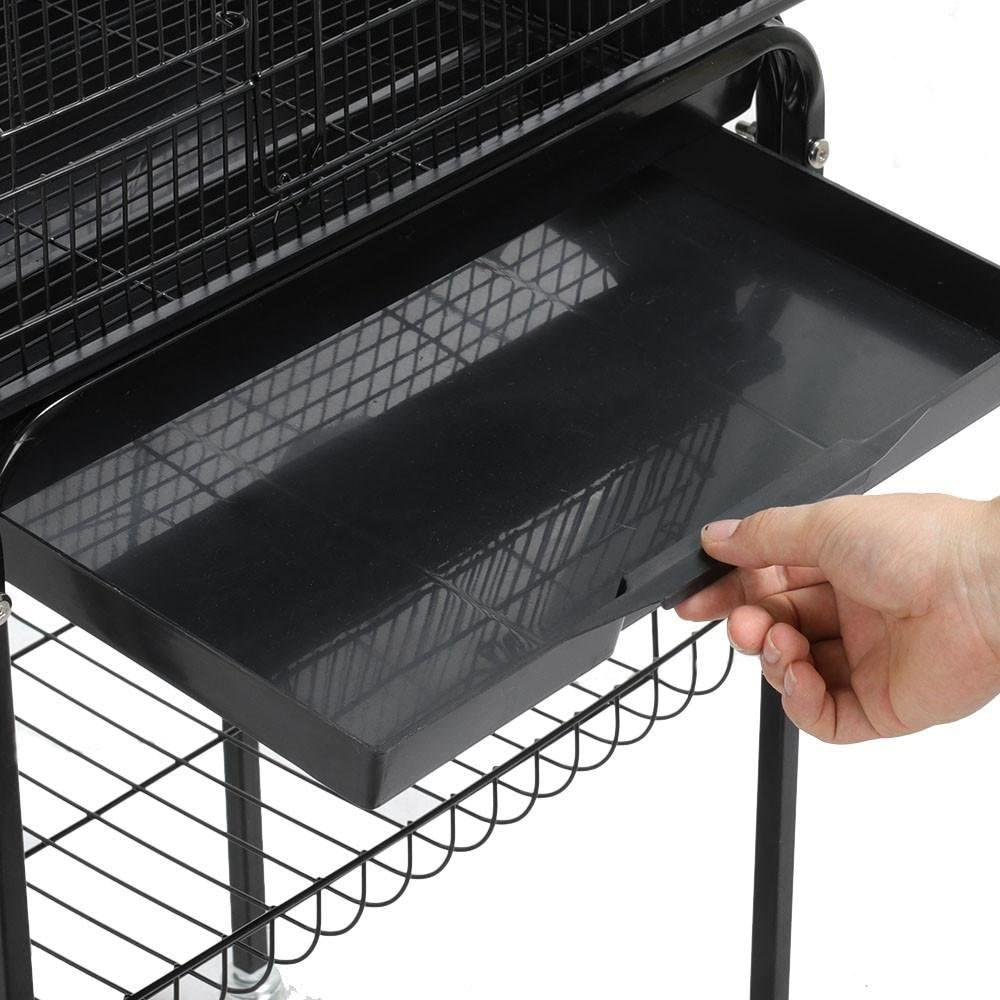 Topeakmart Open Top Medium Flight Bird Cage with Stand for Parakeets Animals & Pet Supplies > Pet Supplies > Bird Supplies > Bird Cages & Stands Topeakmart
