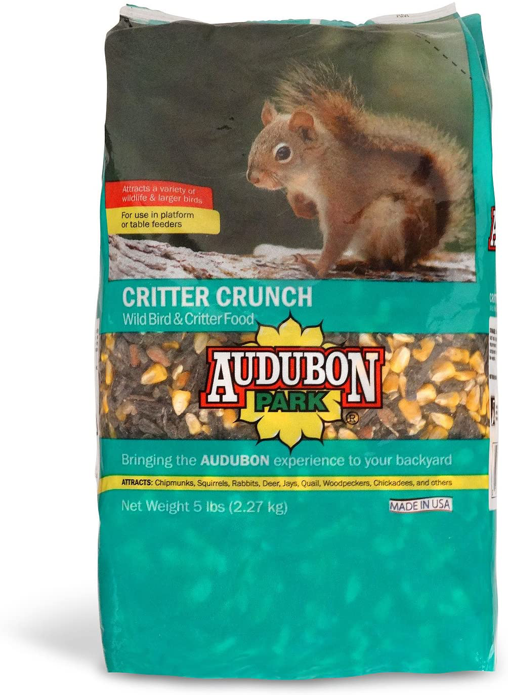 Audubon Park 12243 Critter Crunch Wild Bird and Critter Food, 15-Pounds Animals & Pet Supplies > Pet Supplies > Bird Supplies > Bird Food Audubon Park Food 5-Pounds
