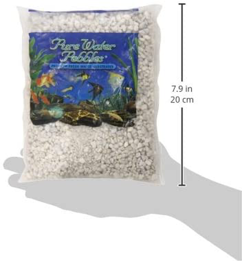 Pure Water Pebbles Aquarium Gravel, 2-Pound, Snow White Animals & Pet Supplies > Pet Supplies > Fish Supplies > Aquarium Gravel & Substrates Pure Water Pebbles
