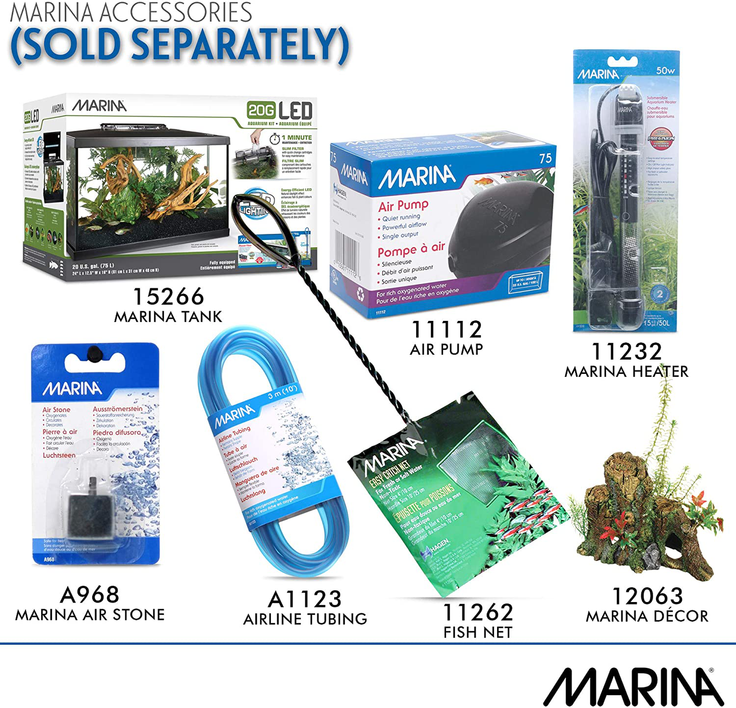 Marina Ecoscaper, Trapa Natans, Silk Plant Fish Tank Decoration, 12-Inch, PP194 Animals & Pet Supplies > Pet Supplies > Fish Supplies > Aquarium Decor Unknown