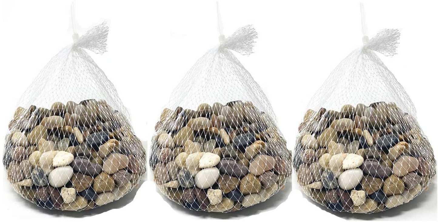 TSY TOOL 3 Pounds Small River Rocks, Pebbles, Outdoor Decorative Stones, Natural Gravel, for Aquariums, Landscaping, Vase Fillers, Succulent, Tillandsia, Cactus Pot, Terrarium Plants Animals & Pet Supplies > Pet Supplies > Fish Supplies > Aquarium Gravel & Substrates TSY TOOL