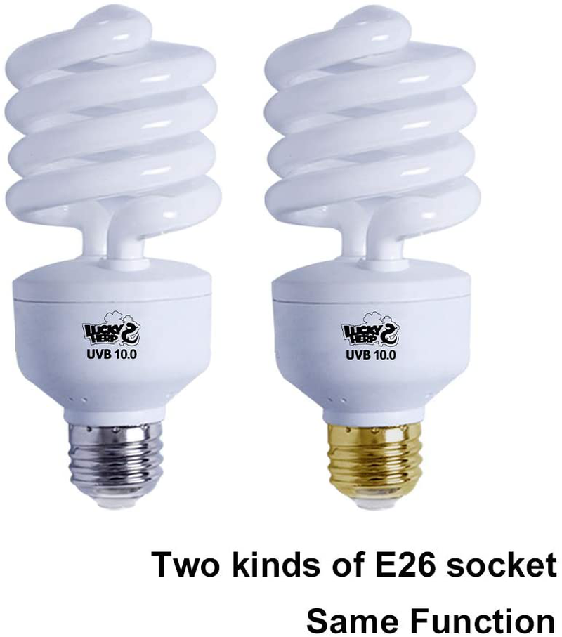 LUCKY HERP Desert UVA UVB Reptile Light Bulb 10.0 26W Compact Fluorescent Lamp Animals & Pet Supplies > Pet Supplies > Reptile & Amphibian Supplies > Reptile & Amphibian Habitats LUCKY HERP