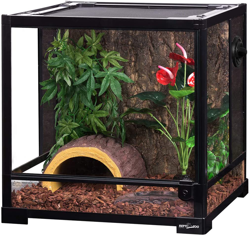 REPTI ZOO Reptile Terrarium Plants, Hanging Vine Tank Accessory with Suction Cup for Terrarium Decorations,Small Size,12 Inches Animals & Pet Supplies > Pet Supplies > Reptile & Amphibian Supplies > Reptile & Amphibian Substrates REPTI ZOO