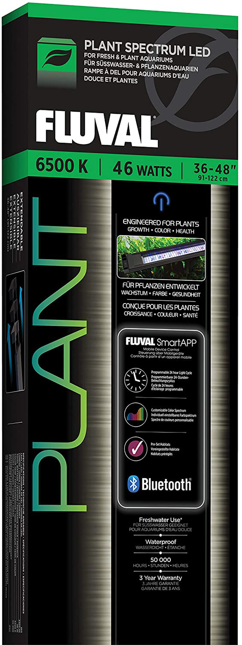 Fluval Plant 3.0 LED Planted Aquarium Lighting, 32 Watts, 24-34 Inches Animals & Pet Supplies > Pet Supplies > Fish Supplies > Aquarium Lighting Fluval 46 Watts