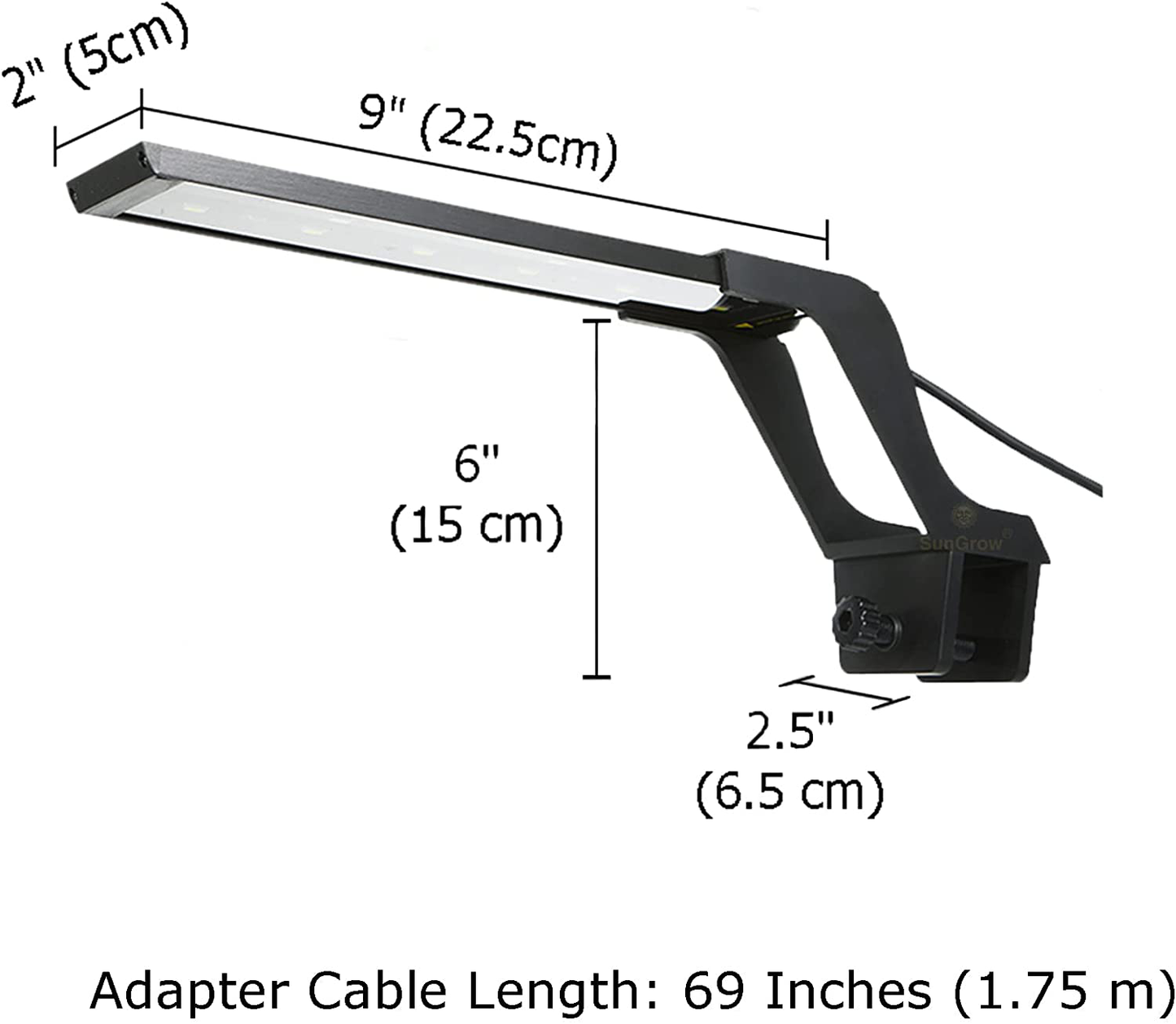 JOR Extendable Bracket Aquarium Light, 2 Light Mode Switches to Illuminate Tank Day & Night, Low Energy Consumption and Long-Term Usage, 1 Piece Animals & Pet Supplies > Pet Supplies > Fish Supplies > Aquarium Lighting Jor