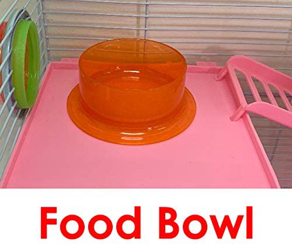 Mcage 5-Tiers Hamster House Small Animal Habitat Cage with Running Wheel Hide House Crossover Tube Water Bottle Feeder Bowl Ladder Animals & Pet Supplies > Pet Supplies > Small Animal Supplies > Small Animal Habitats & Cages Mcage