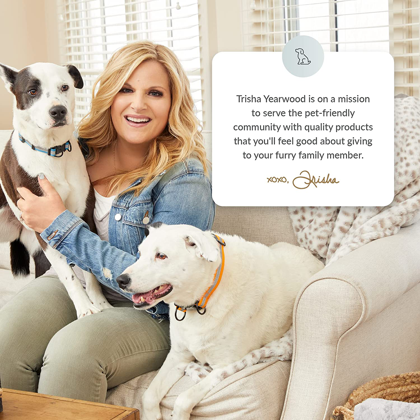 Trisha Yearwood Pet Collection Natural Grain-Free Dog Biscuits (Variety 3 Pack), All-Natural Healthy Dog Treats, Flavors Include Peanut Butter, Cheddar Cheese & Bacon, and Roasted Duck Animals & Pet Supplies > Pet Supplies > Dog Supplies > Dog Beds Trisha Yearwood