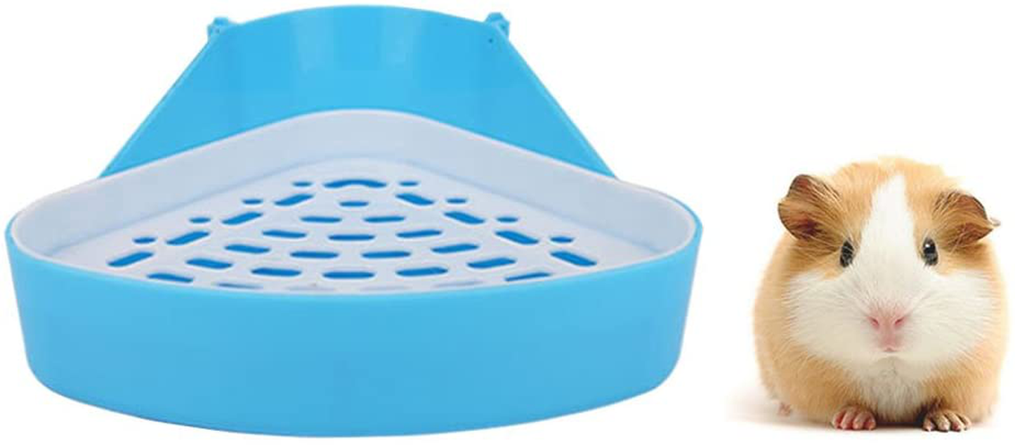 Pet Small Rat Toilet, Square Potty Trainer Corner Litter Bedding Box Pet Pan for Small Animal/Rabbit/Guinea Pig/Galesaur/Ferret Animals & Pet Supplies > Pet Supplies > Small Animal Supplies > Small Animal Bedding Amakunft Triangle