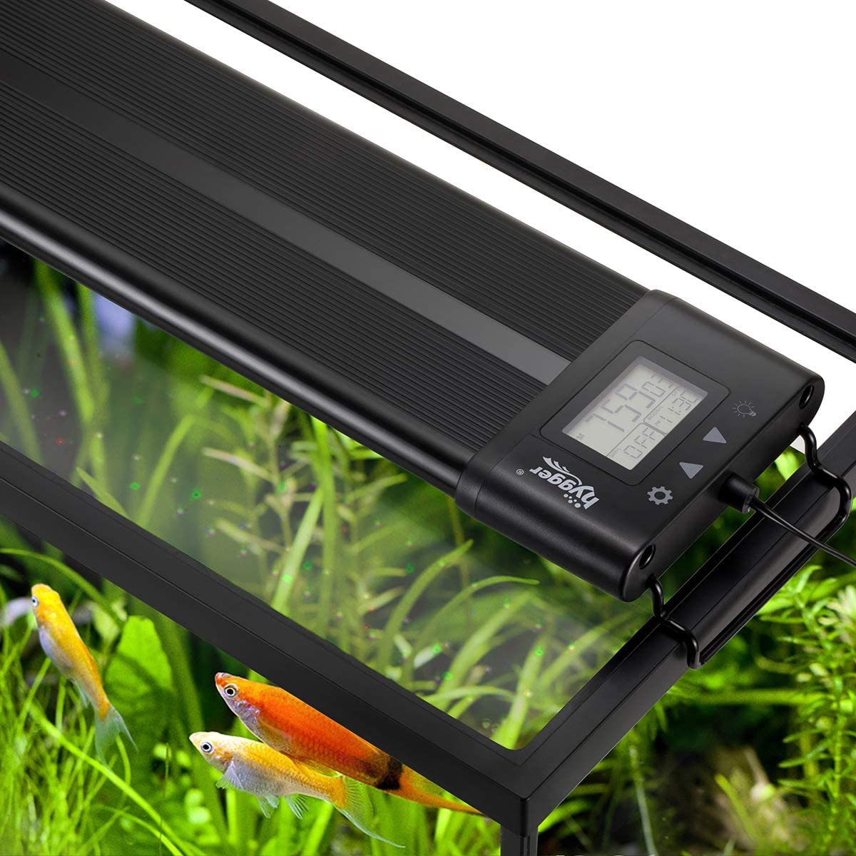 Hygger Auto on off 18-24 Inch LED Aquarium Light Extendable Dimable 7 Colors Full Spectrum Light Fixture for Freshwater Planted Tank Build in Timer Sunrise Sunset Animals & Pet Supplies > Pet Supplies > Fish Supplies > Aquarium Lighting hygger 48W(30"-36")