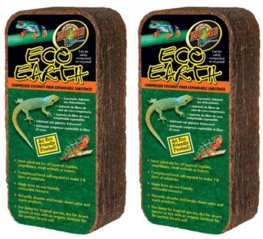 Dbdpet 'S Bundle with Zoomed Eco Earth Single Brick (2 Pack) & with Attached Pro-Tip Guide Animals & Pet Supplies > Pet Supplies > Reptile & Amphibian Supplies > Reptile & Amphibian Substrates DBDPet