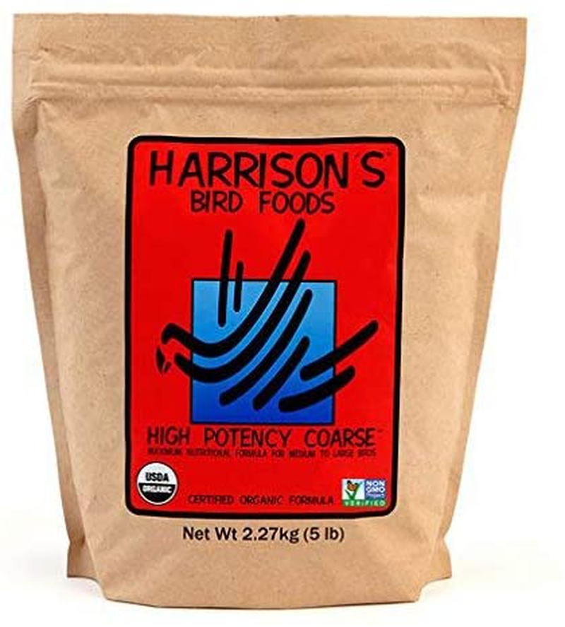 Harrison'S Bird Foods High Potency Coarse 5Lb Animals & Pet Supplies > Pet Supplies > Bird Supplies > Bird Food Harrison's Bird Foods