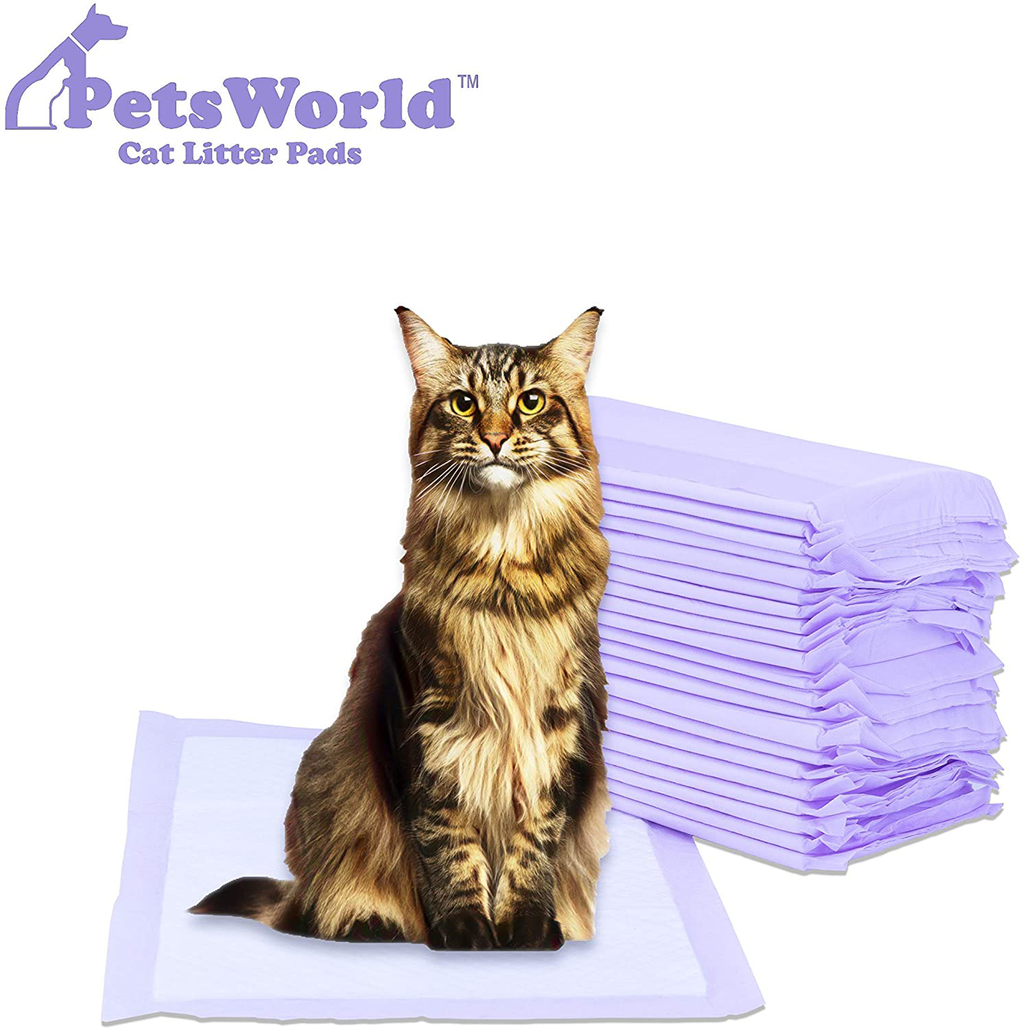 PETSWORLD Cat Pads Refills for Tidy Cats Breeze Litter System for Cat Litter Box, 50 to 400 Pads Animals & Pet Supplies > Pet Supplies > Cat Supplies > Cat Litter PETSWORLD