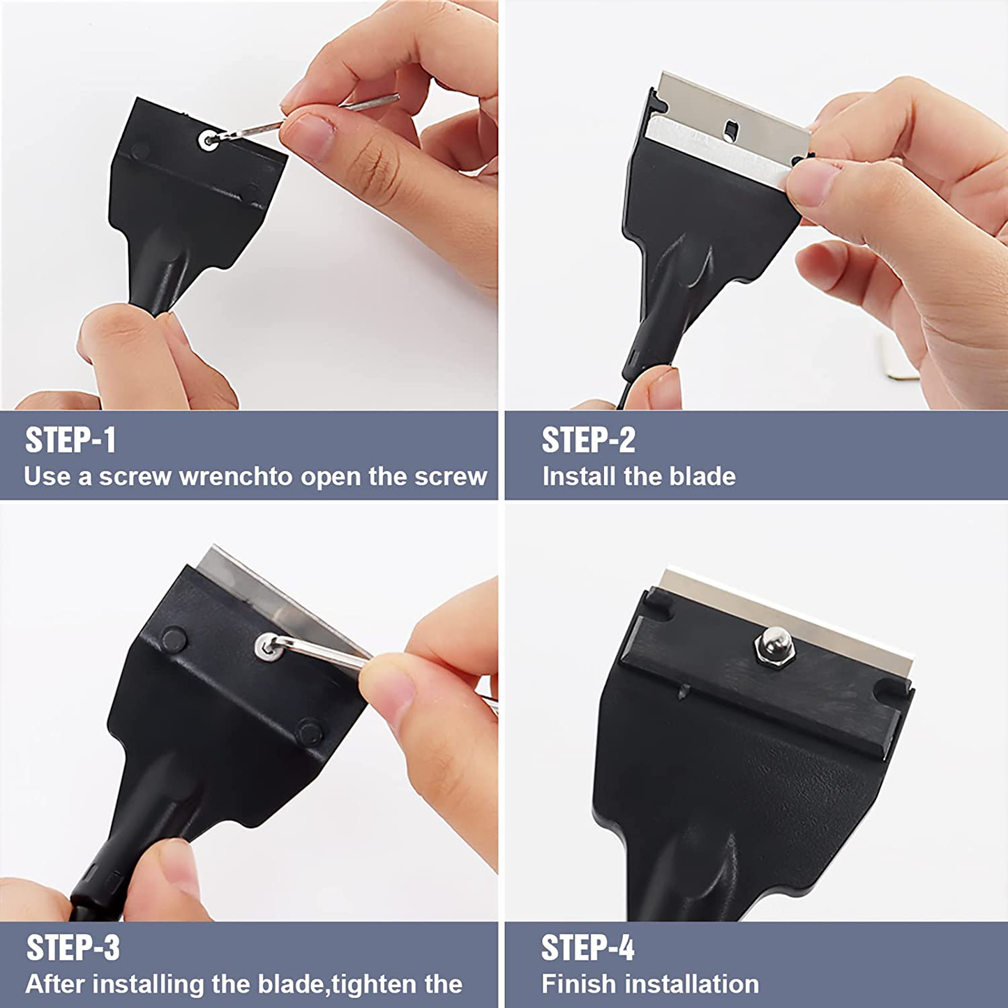 Algae Scraper for Glass Aquariums Cleaner Brush Tool Fish Tank Scrubber Algae Scraper with 5 Stainless Replaceable Blades Aquarium Glass Cleaning Tool Kit for Removing Thick Residue, 21.65 Inch Animals & Pet Supplies > Pet Supplies > Fish Supplies > Aquarium Cleaning Supplies mwellewm