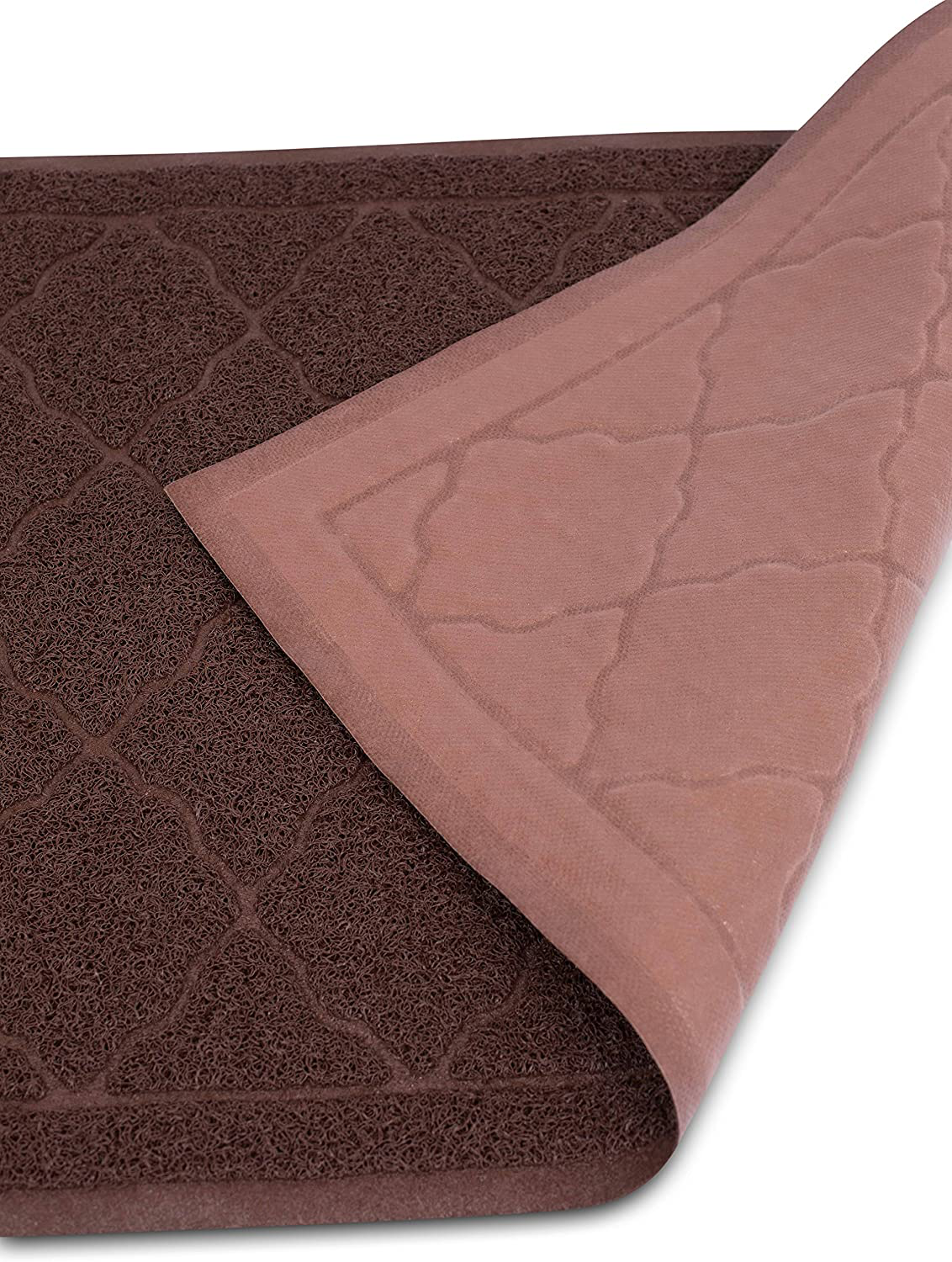 Internet'S Best Cat Litter Mat - 35 X 24 - Large - Kitty Litter Mat and Trap - Crystal Catcher Mat and Scatter Control - Soft Paw Touch - Brown Animals & Pet Supplies > Pet Supplies > Cat Supplies > Cat Litter Box Mats Internet's Best