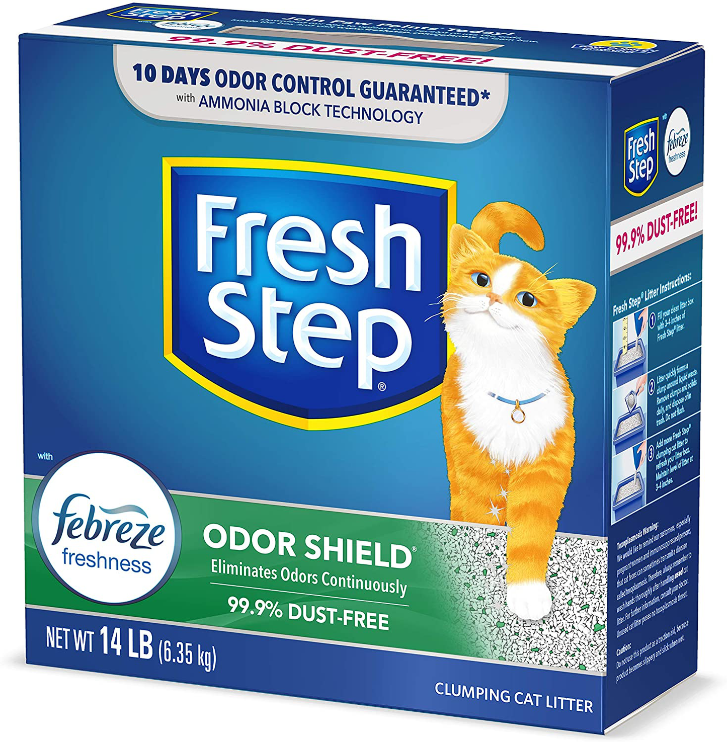 Fresh Step Scented Litter with the Power of Febreze, Clumping Cat Litter Animals & Pet Supplies > Pet Supplies > Cat Supplies > Cat Litter Fresh Step Odor Shield