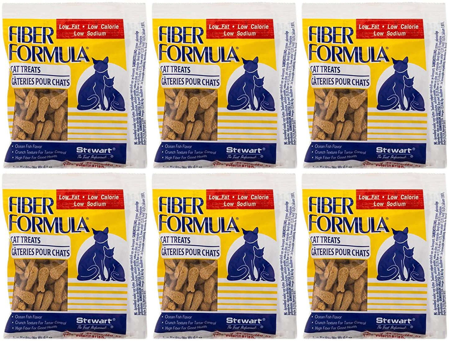 Stewart Fiber Formula Cat Treats 2.1-Ounce - 6 Pack Animals & Pet Supplies > Pet Supplies > Cat Supplies > Cat Treats Stewart
