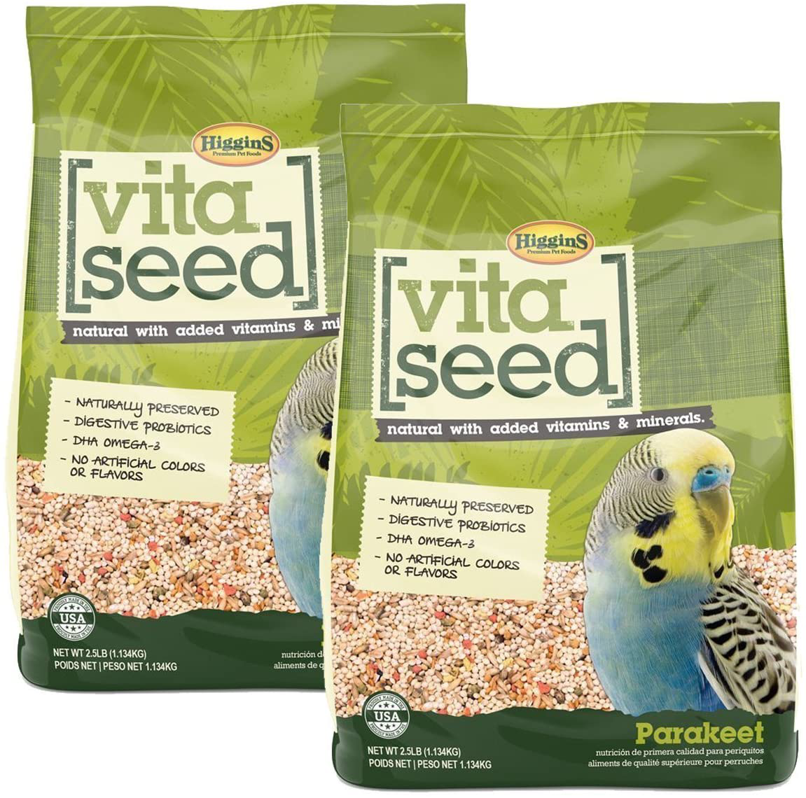Higgins Vita Seed Parakeet Food Animals & Pet Supplies > Pet Supplies > Bird Supplies > Bird Food Higgins