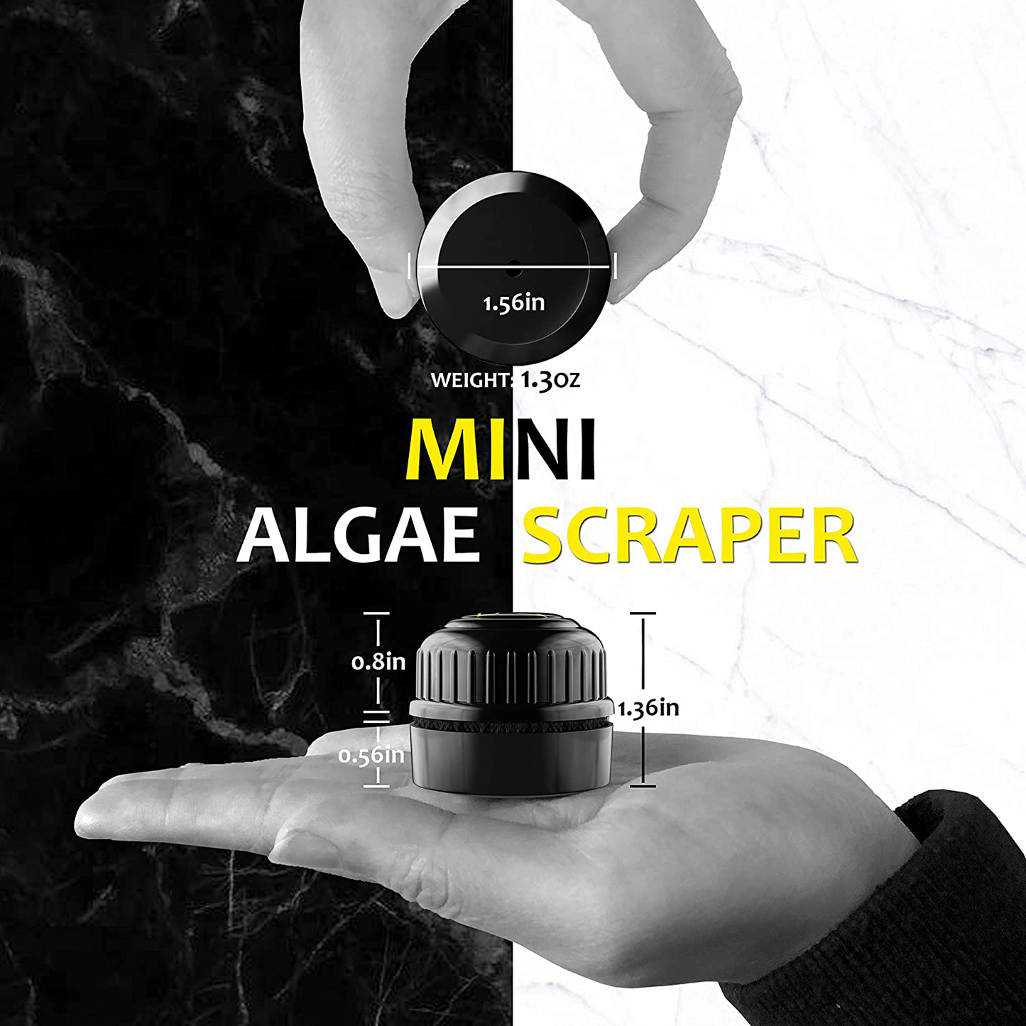 KASANMU Aquarium Magnetic Scrubber for Glass Fish Tank Mini Algae Scraper Aquarium Accessories Algae Remover Suitable for Small Fish Tanks and Saltwater Freshwater Animals & Pet Supplies > Pet Supplies > Fish Supplies > Aquarium Cleaning Supplies KASANMU