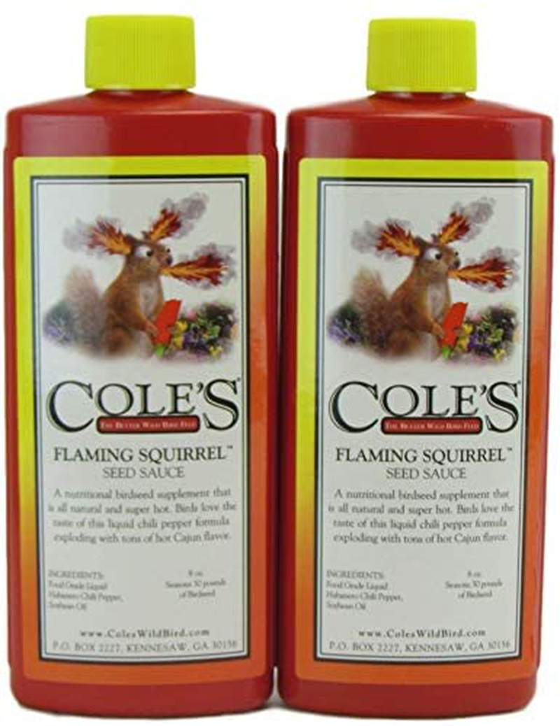 Cole'S Flaming Squirrel Assorted Species Wild Bird Food Additive Soybean Oil 8 Oz. (Set of 2) Animals & Pet Supplies > Pet Supplies > Bird Supplies > Bird Food Cole's Wild Bird Products