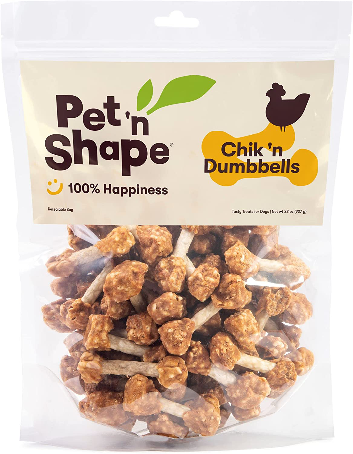 Pet 'N Shape Rice Dumbbells Natural Dog Treats Animals & Pet Supplies > Pet Supplies > Dog Supplies > Dog Treats Pet 'n Shape Chicken 32 Oz