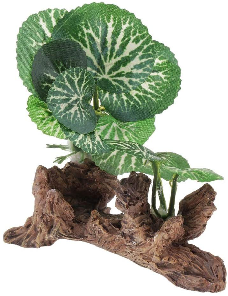 Joymerit 3 Pcs Plastic Leaf Plants for Freshwater or Marine Tanks, Ultra-Realistic Fake Plant, Resin Base, Hiding Spot for Fish, Reptiles, Amphibians Animals & Pet Supplies > Pet Supplies > Reptile & Amphibian Supplies > Reptile & Amphibian Habitats joyMerit