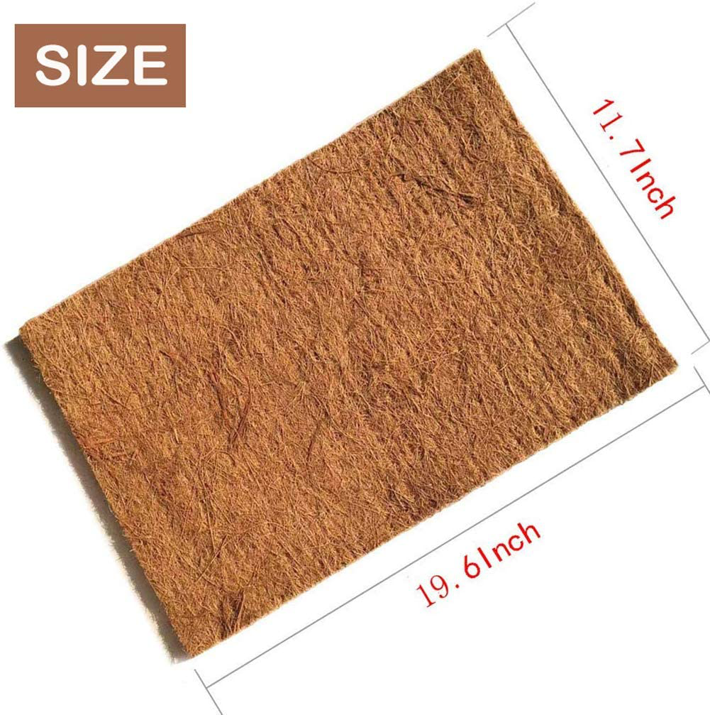PIVBY Coconut Fiber Lizard Mat Natural Reptile Carpet Pet Terrarium Liner for Lizard Snake Chamelon Turtle Bedding Bunny Rabbit Animals & Pet Supplies > Pet Supplies > Reptile & Amphibian Supplies > Reptile & Amphibian Substrates PIVBY